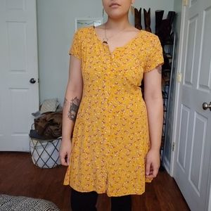 Yellow Floral Dress